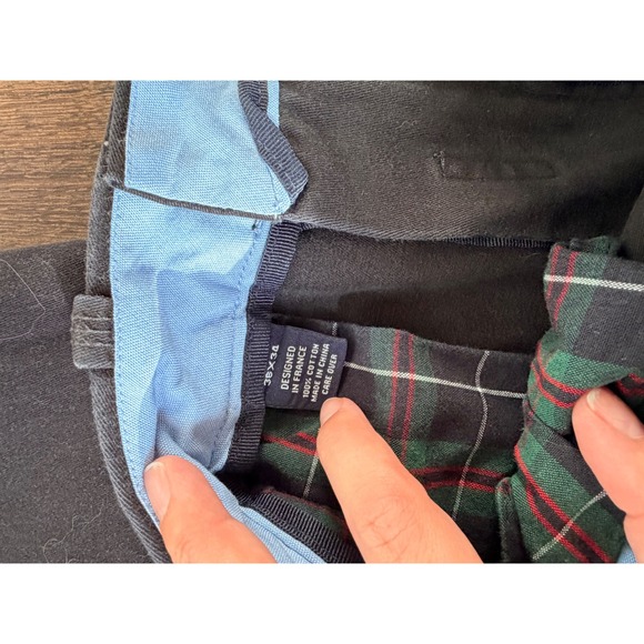 Cremieux Mens 38x34 Cargo Pants Black Cotton Twill Flat Front Casual - Picture 3 of 4